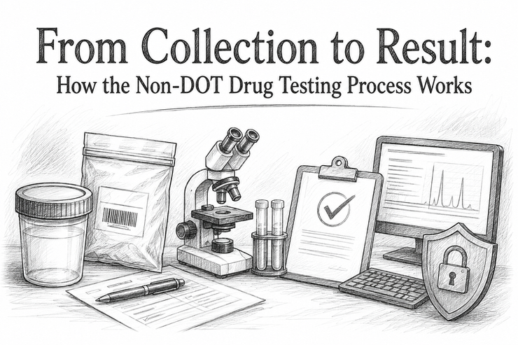 Medical laboratory drug testing process